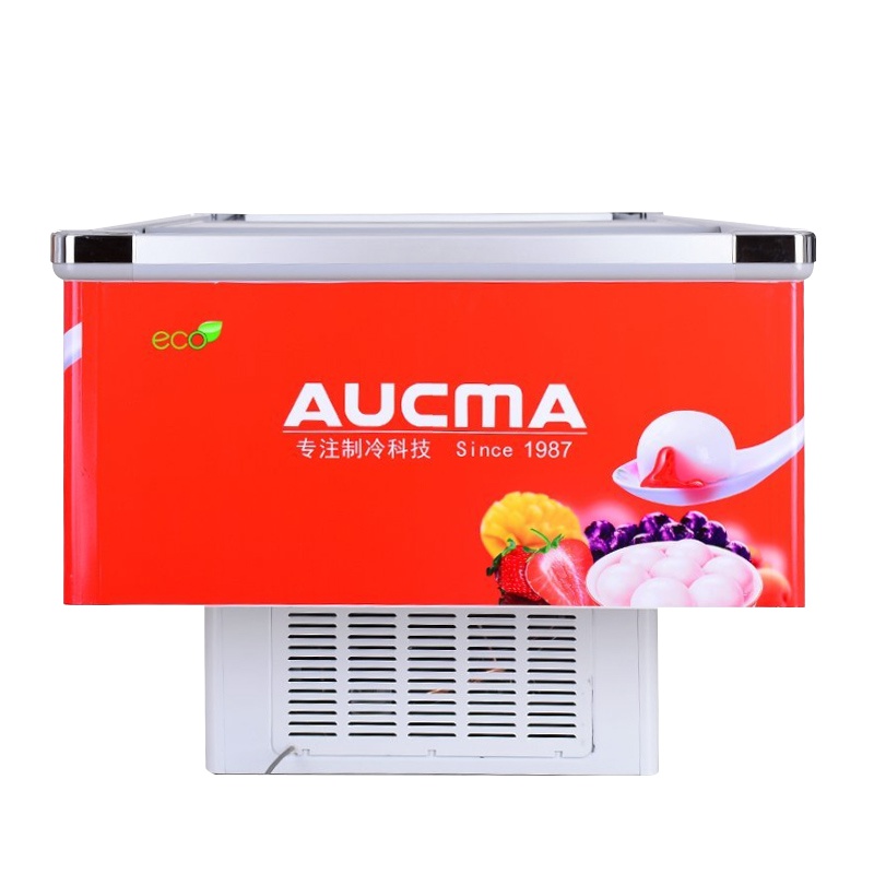 澳柯玛(Aucma) SC/SD-528G 528升 卧式玻璃门单温大展示冰柜冷冻冷藏岛柜