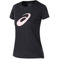 【自营】ASICS亚瑟士女子短袖T恤跑步透气休闲运动鞋2012A137-001 L 2012A137-001黑色