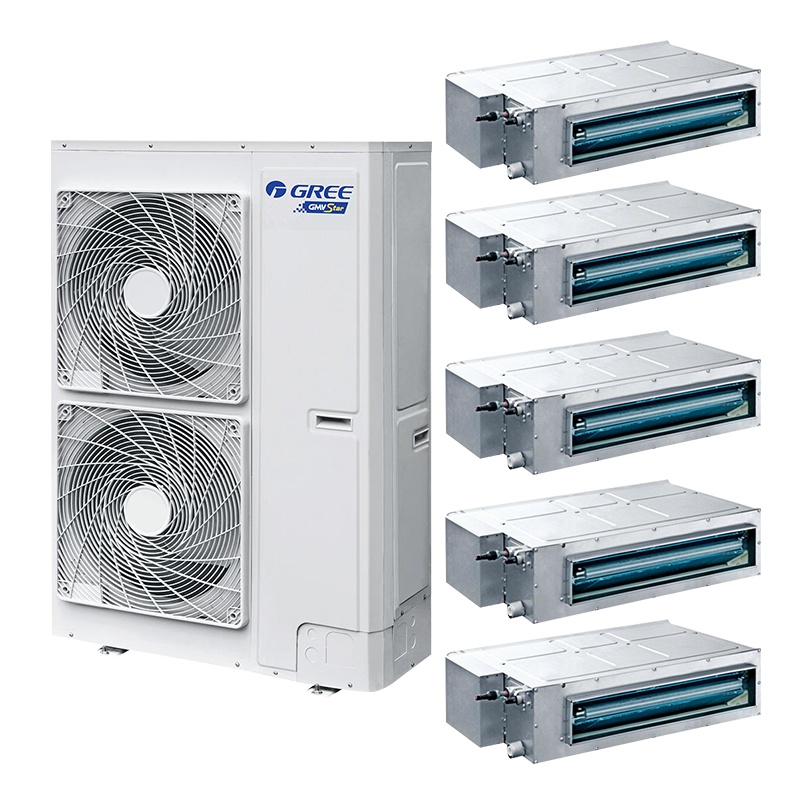 格力(GREE)一拖五 一级变频 8匹家用中央空调套组 Star系列 GMV-H200WL/A