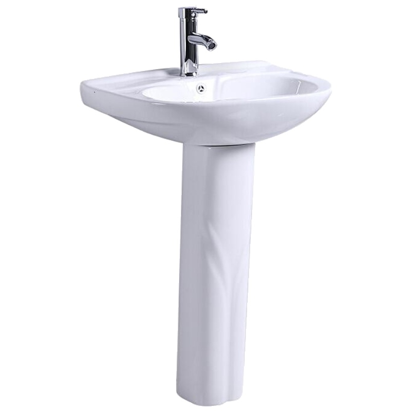 立柱盆陶瓷卫浴洗脸盆洗手盆一体式小户型卫生间阳台艺术落地台盆安心抵