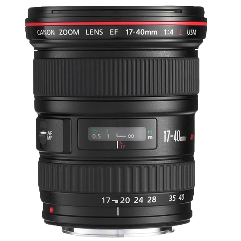 佳能(Canon)EF 17-40MM F4L USM+近摄镜组 佳能卡口 77mm口径 红圈广角变焦镜头