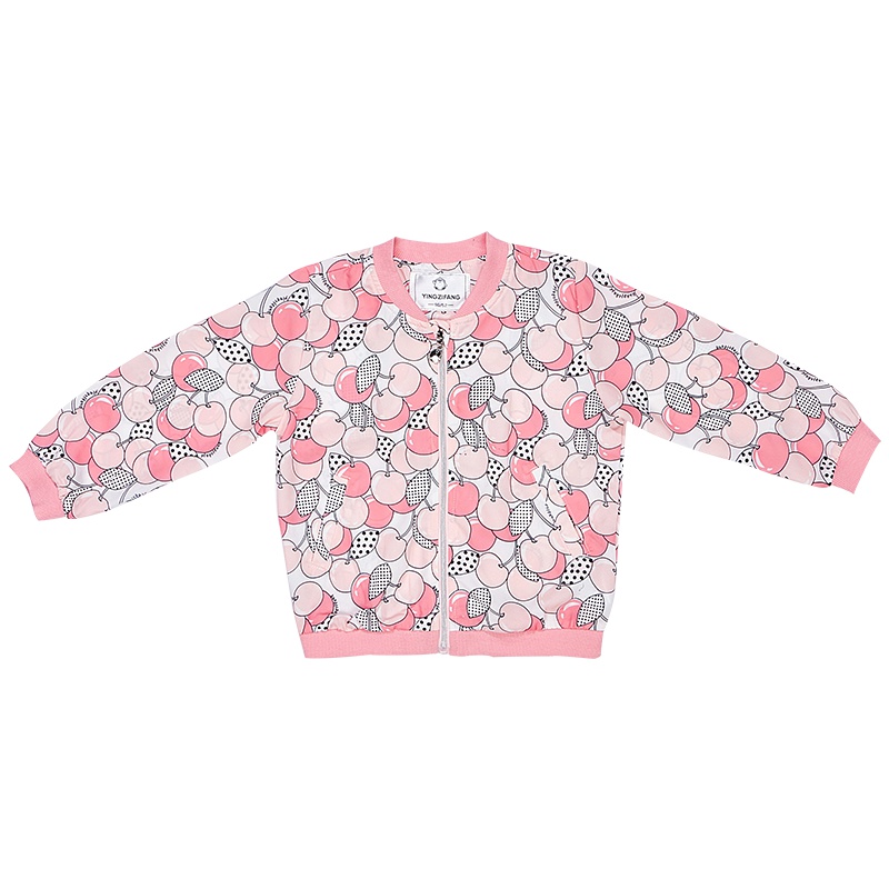 婴姿坊童装女童外套春装女宝韩版公主棒球服外套