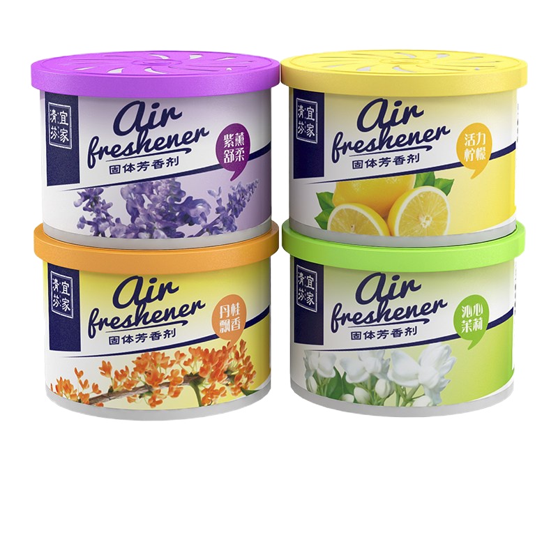 ZHMD宜家清芬固体芳香剂100g*4（四种香味各一）