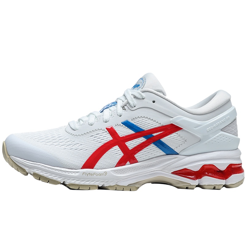 亚瑟士女鞋跑步鞋GEL-KAYANO 26减震运动鞋1012A654-100