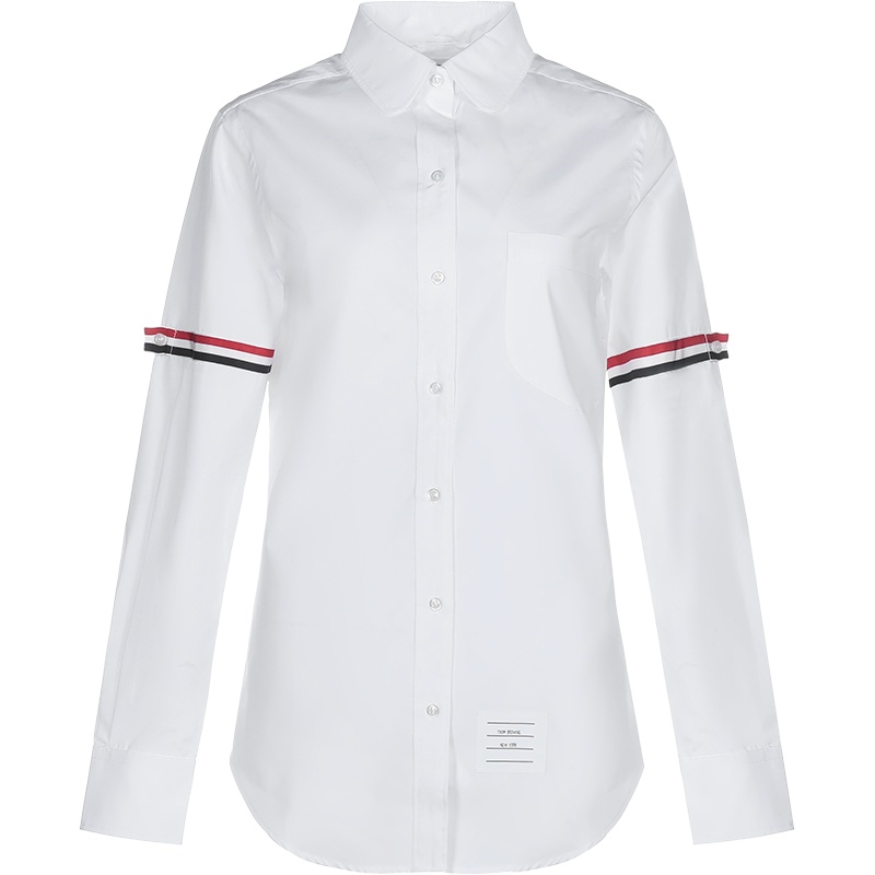 THOM BROWNE 汤姆·布朗 女士棉质长袖衬衫 FLL019E 03113