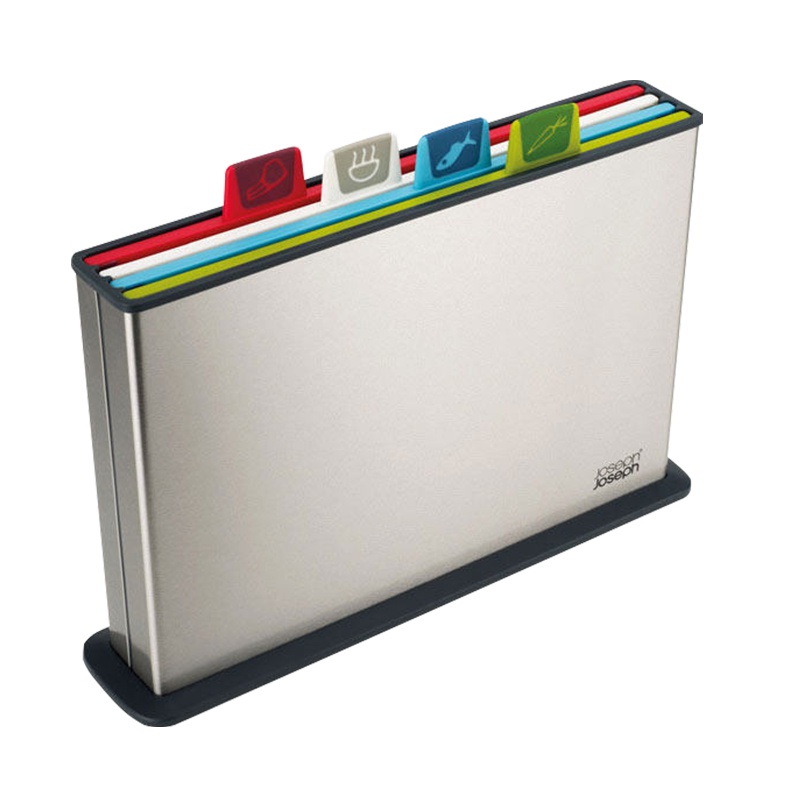 [分类菜板]英国Joseph Joseph健康分类轻便菜板砧板厨房用品不锈钢外壳 338*232*70 塑料 长方形