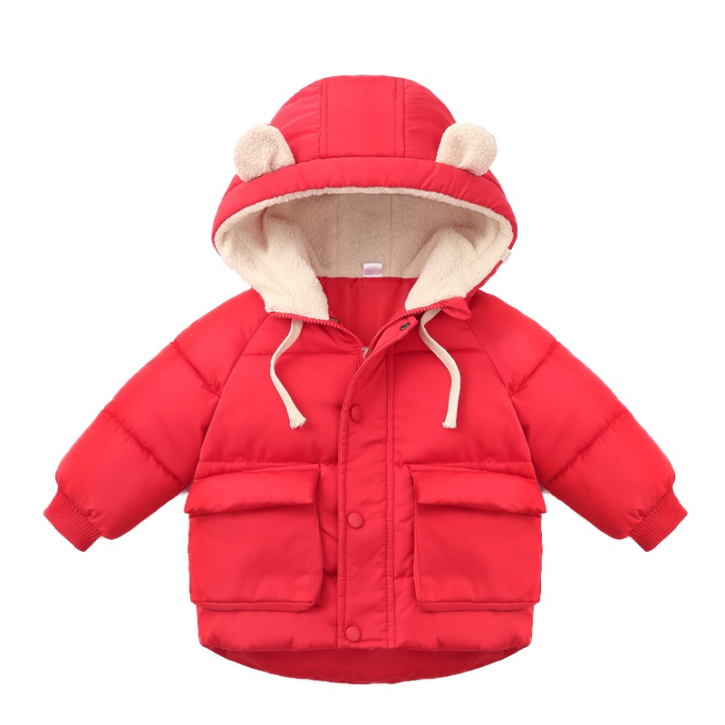 2019胖胖象冬季新款P12加厚保暖男女儿童可爱羽绒棉外套短款