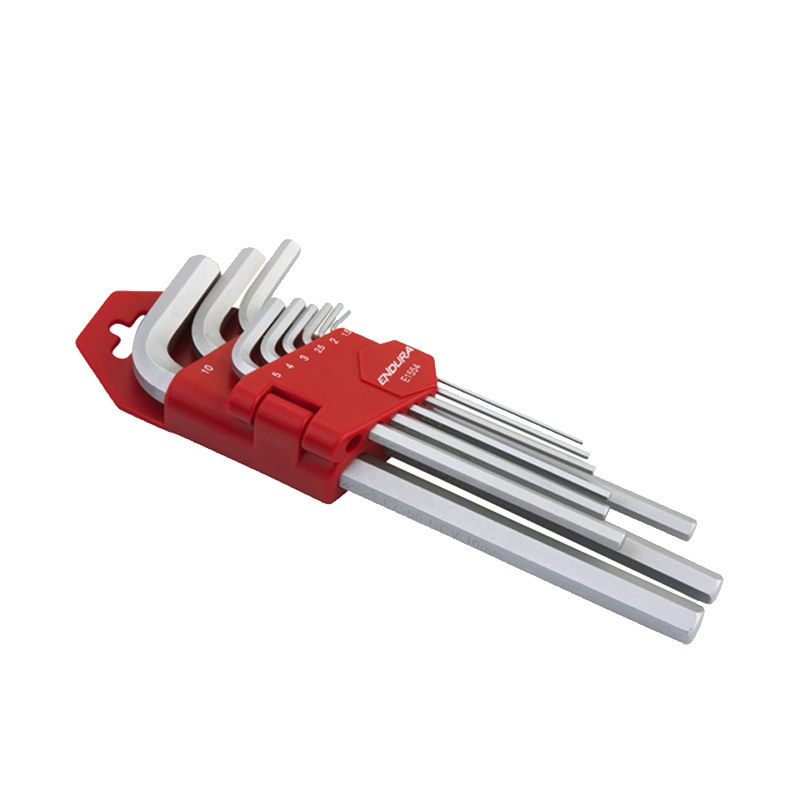 力易得(ENDURA)9件套公制加长平头内六角 内六角扳手组套 E1554