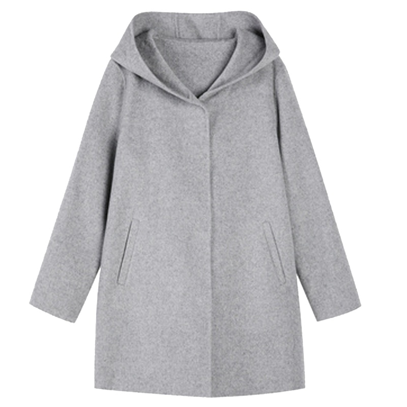 【专柜同款】毛呢外套女2019秋冬新款时尚气质中长款修身流行学生休闲呢子大衣20015526