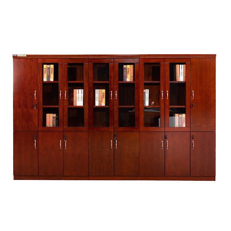 [理政]油漆文件柜 办公室书柜 木质文件柜 落地柜档案柜 资料柜 组合柜 八门文件柜