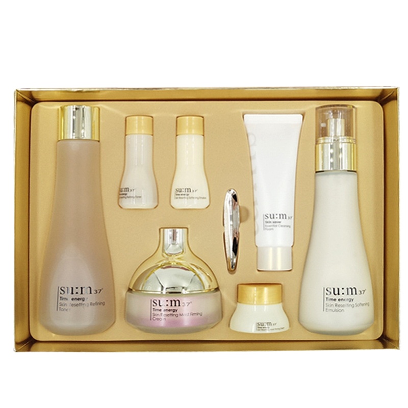 [大S孕期推荐]苏秘37° su:m37 时间能量 新肌水乳霜 7件套 补水保湿护肤套装