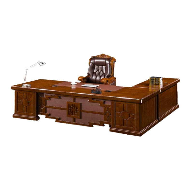 麦格尚 办公桌C FBGZ-YL014 实木油漆电脑桌 主管桌老板桌总裁桌 大班台写字台