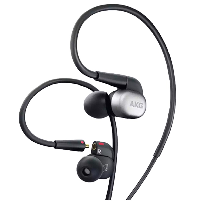 [娜扎同款]爱科技(AKG) N30圈铁入耳式有线耳机 HiFi耳塞 苹果安卓线控 带麦耳机 可换线 银色