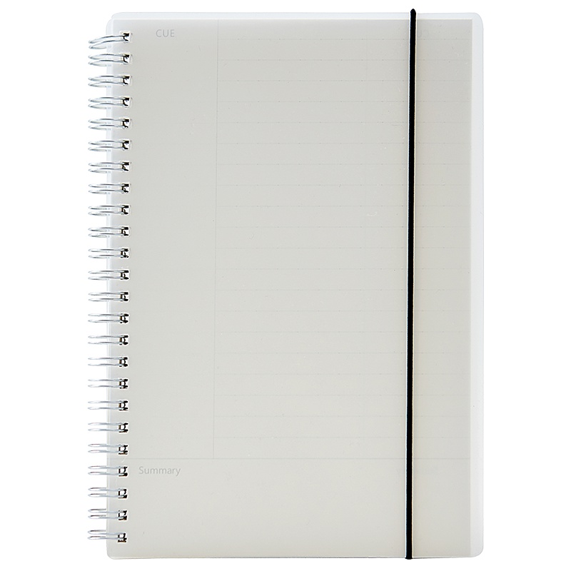 苏宁极物A5双线圈笔记本 康奈尔分类归纳学生办公效率笔记 绑带线圈记事本 日计划错题归纳笔记本