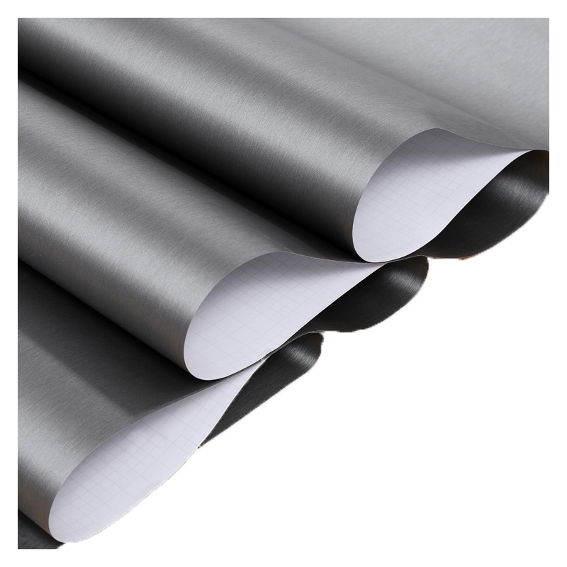 豪庭珀琦直纹金属拉丝PVC贴膜HT009