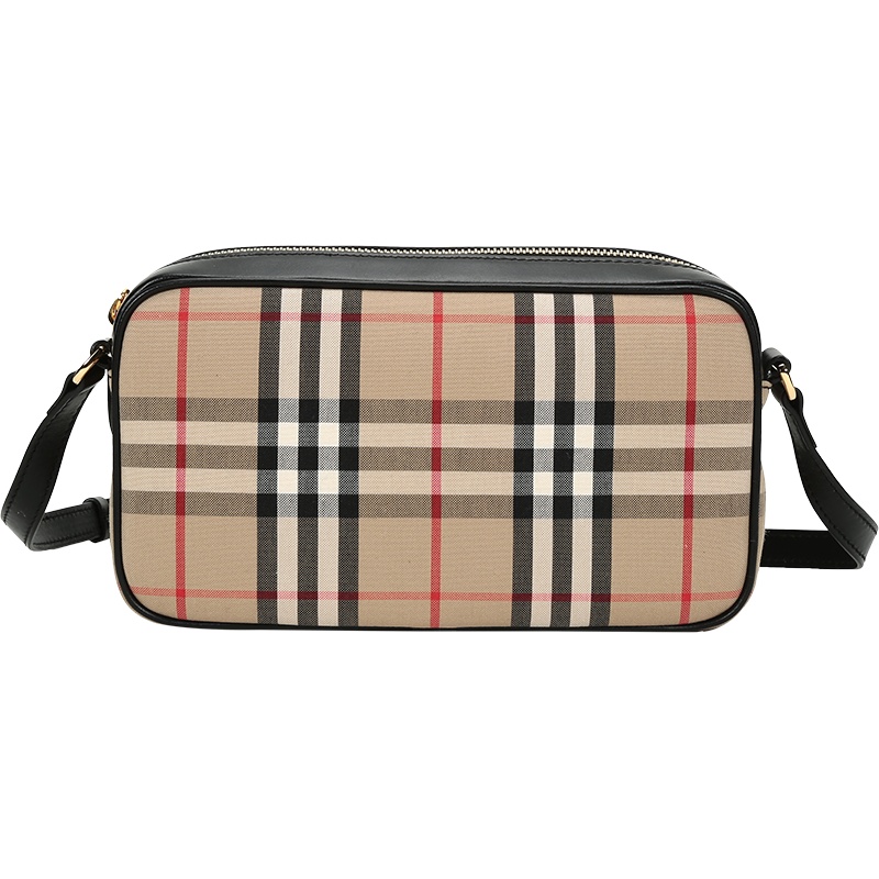 BURBERRY 博柏利 女款 织物配皮相机包单肩斜挎包 80207251