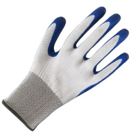 挂胶丁腈劳保手套42克挂胶 蓝色橘色 2副装