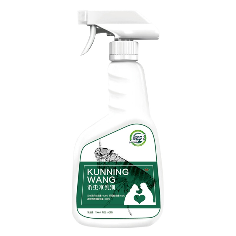 坤宁王 家用床上灭蜱虫药驱跳蚤粉狗狗猫除虱子跳蚤杀虫剂750ml