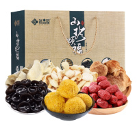臻味山珍颂福五常香米5KG纯正菜籽油5L三品组合