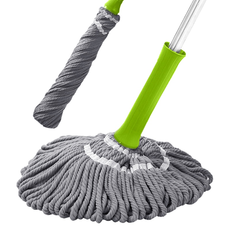 茶花 4713 拖把墩布 旋转拧水免手洗巧手拖 3个装