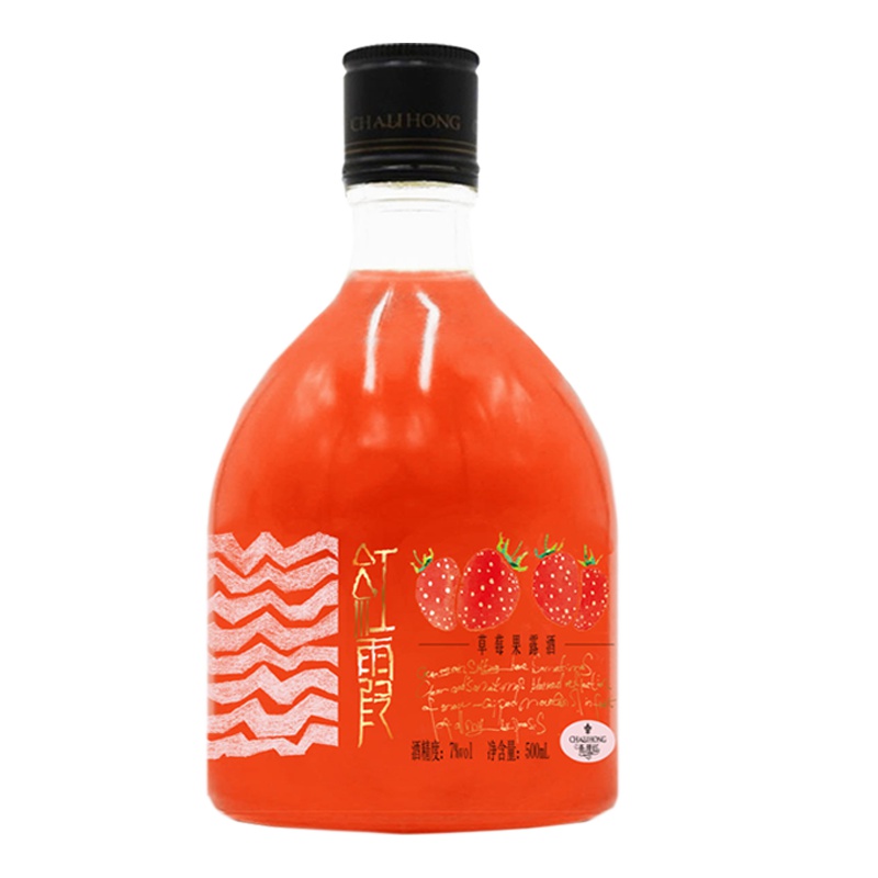 查理红草莓露酒水果露酒500ML*1