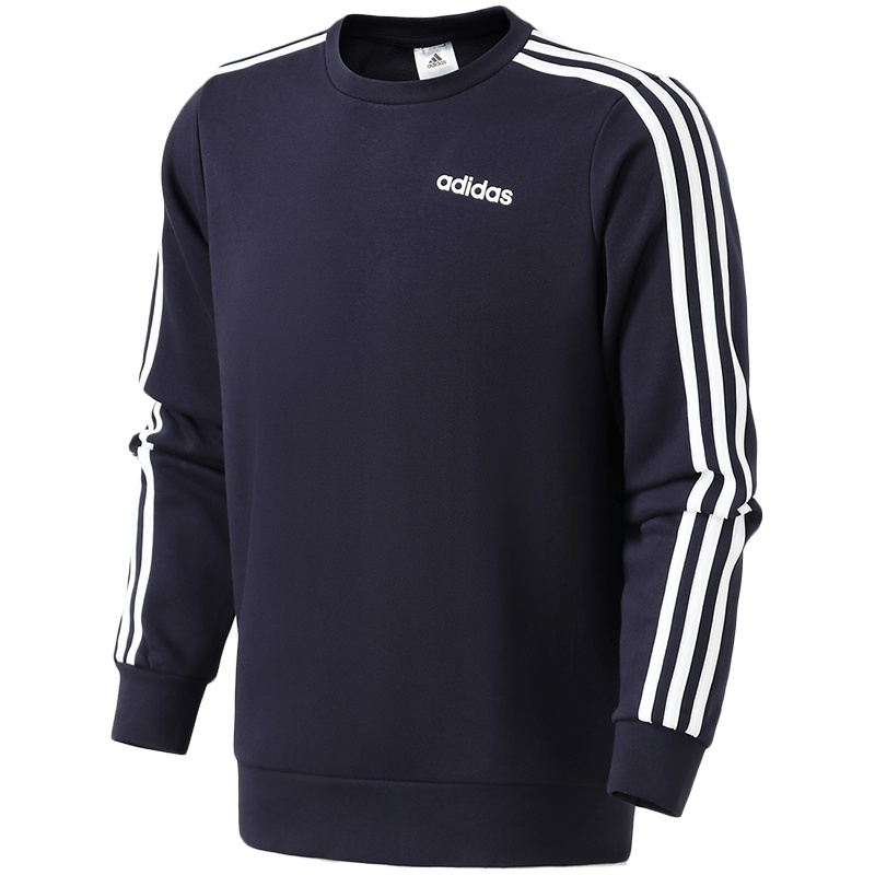 【自营】adidas男服卫衣圆领套头衫针织运动休闲运动服DU0484 L DU0484蓝色