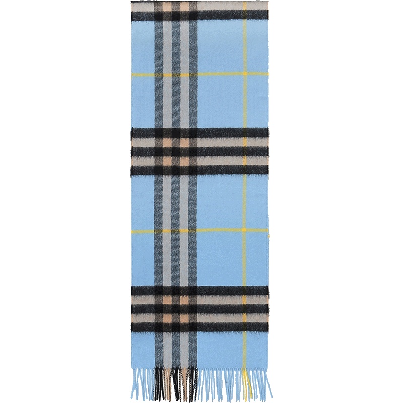 BURBERRY 博柏利 男女通用款经典格纹羊绒围巾 80047051