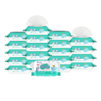 国光新生婴儿湿巾加厚20抽*20包手口屁婴幼儿大包家用装棉柔湿纸巾