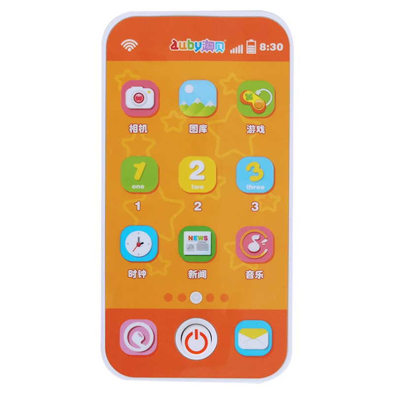 澳贝智能玩具手机宝宝1-3岁仿真音乐电话463468早教益智儿童触屏手机