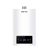奥克斯(AUX)燃气热水器JSQ30-DA16即热式家用出租16升天然气智能变频恒温强排式速热低压启动