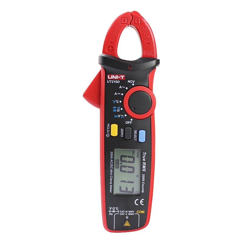 优利德(UNI-T) 迷你数字钳形表 数字万用表 UT210D 1个