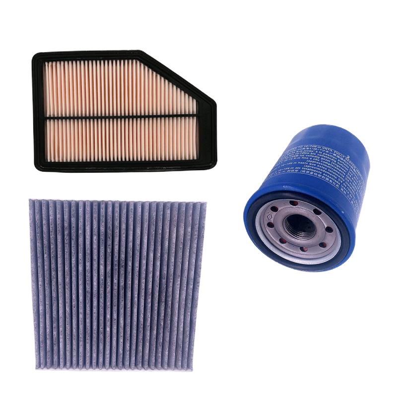 适用适配13 14 15 16 17款本田凌派1.8L空气滤芯空调滤机油滤三滤配件 空气滤+机油滤芯