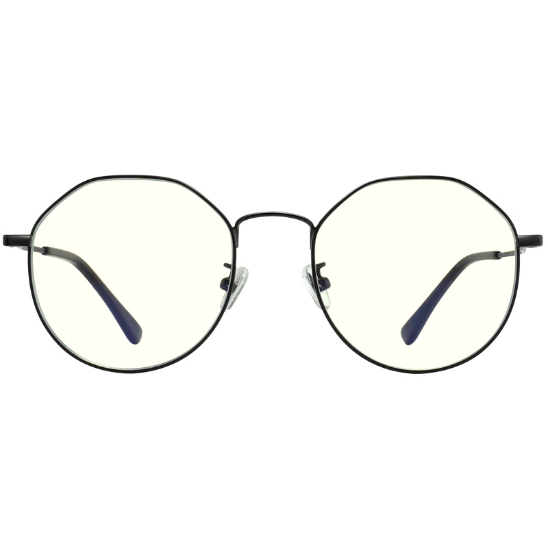 帕森(PARZIN)新品防蓝光轻钛眼镜女 宋祖儿同款多边形镜框手机电脑护目镜近视男 15755