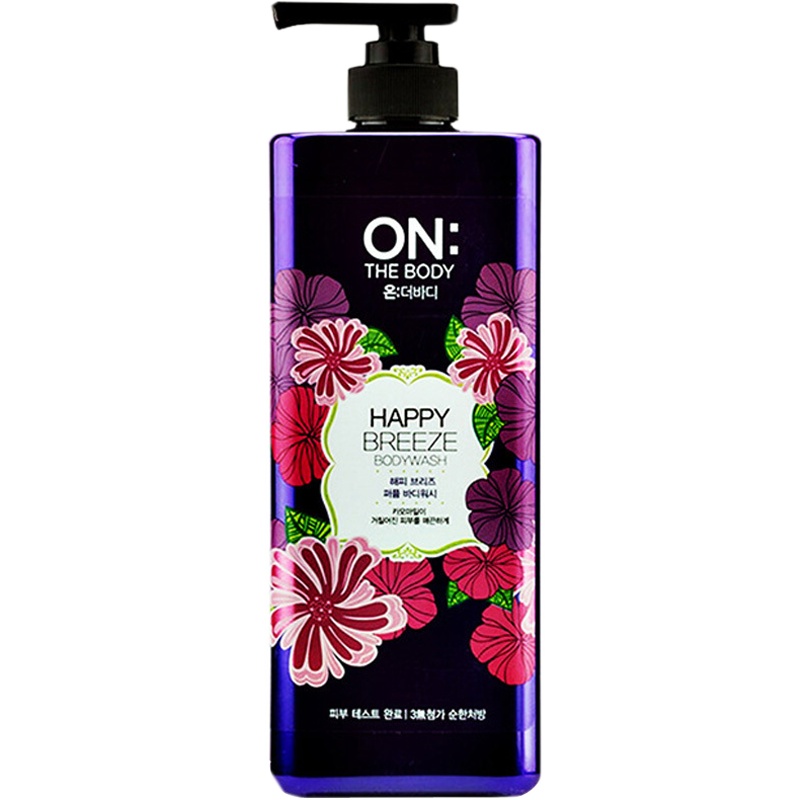 [迷人香氛]ON THE BODY 快乐微风香薰沐浴露 500ML 香水沐浴 保湿补水 各种肤质通 带泵 成人