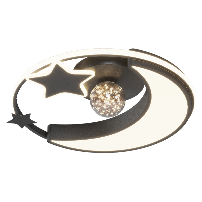 七只蚂蚁儿童房卧室灯男孩女孩LED房间灯少女公主星星月亮吸顶灯卧室创意个性网红灯具现代简约温馨浪漫房间卧室灯ZY361