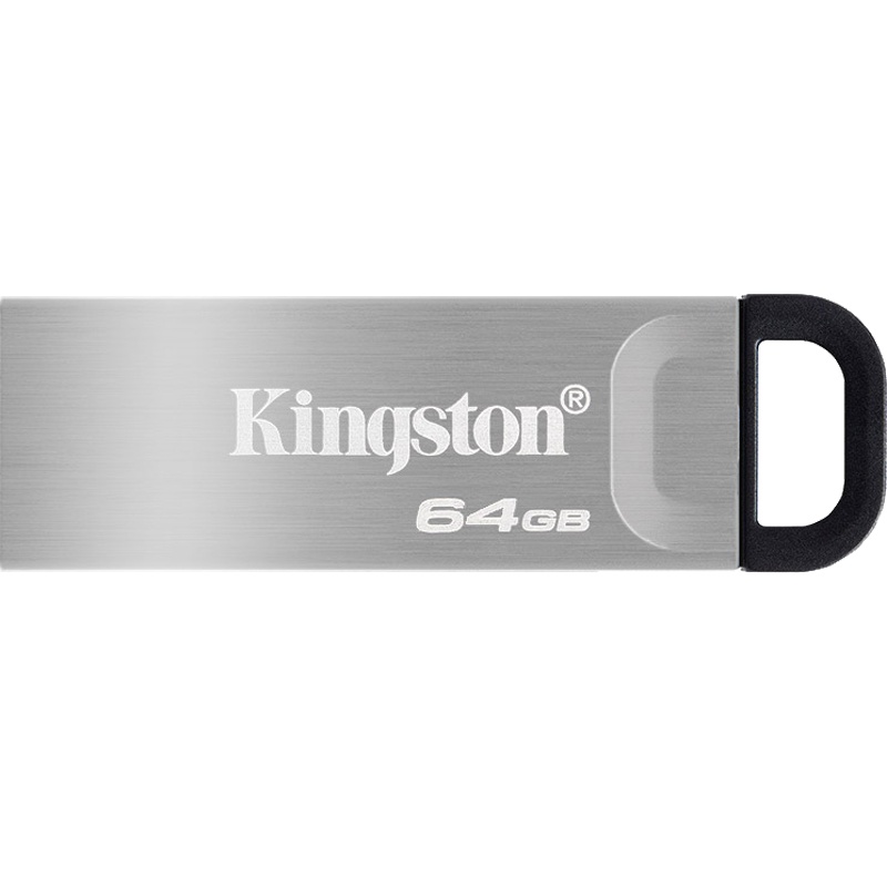 金士顿(Kingston)64GB USB 3.2 Gen 1 U盘 DTKN 金属外壳 读速200MB/s