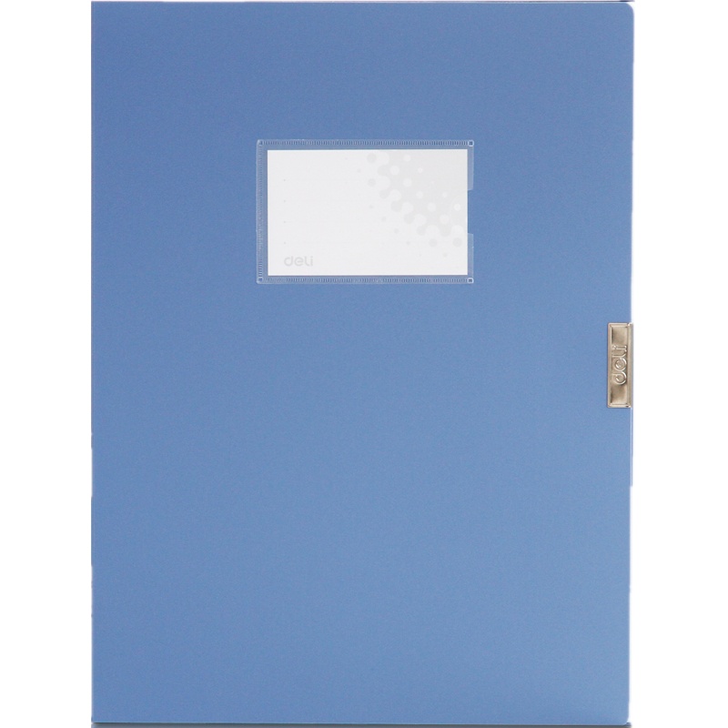 得力(deli) 5622 A4档案盒 35mm资料文件盒 蓝色(48个装)