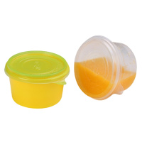 中锐智采 一次性汤碗 外卖汤盒圆形塑料碗甜品盒双皮奶粥打包盒 450毫升 450个