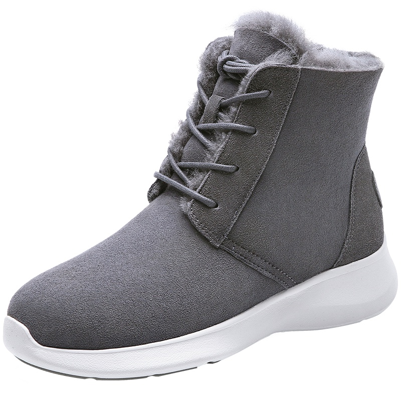 JUMBO简帛冬季澳洲羊皮毛一体雪地靴女短靴靴子7222