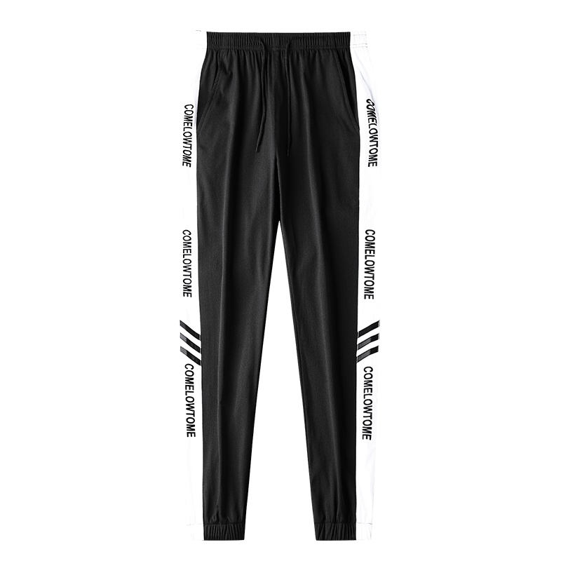 庄吉男士学生百搭休闲裤2019秋季新款韩版修身显瘦直筒潮牌运动工装装JU-TCK9107