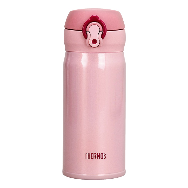 [粉红少女]THERMOS膳魔師304不锈钢真空保温杯 女士 JNL-350-PCH 浅粉色350ML304不锈钢保温杯
