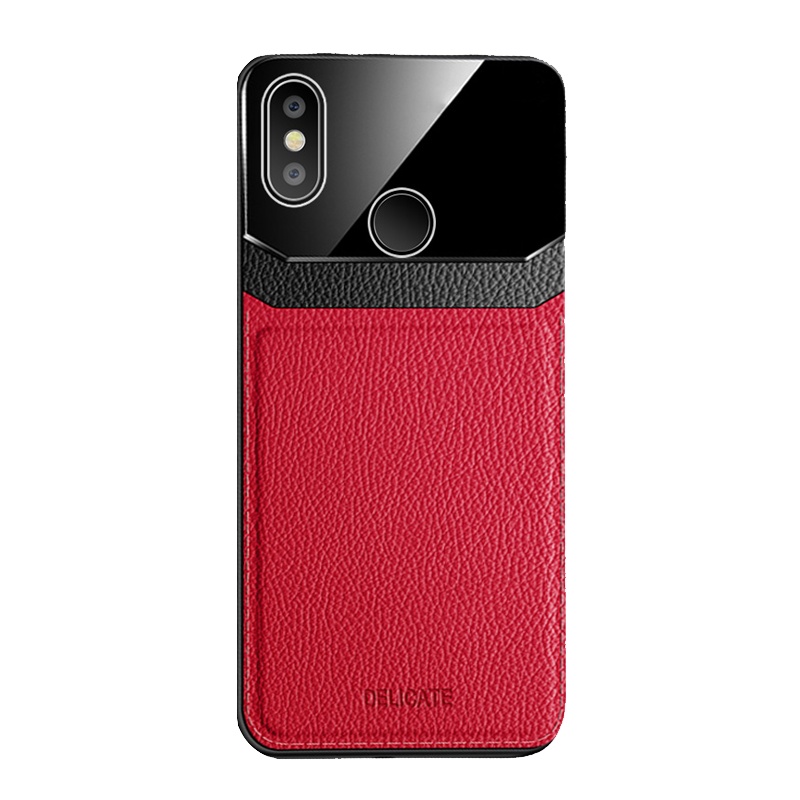 安美宝 红米K30撞色手机壳红米note7皮纹红米8潮男女K20红米note8pro防摔硅胶软边红米8A皮质7情侣新潮