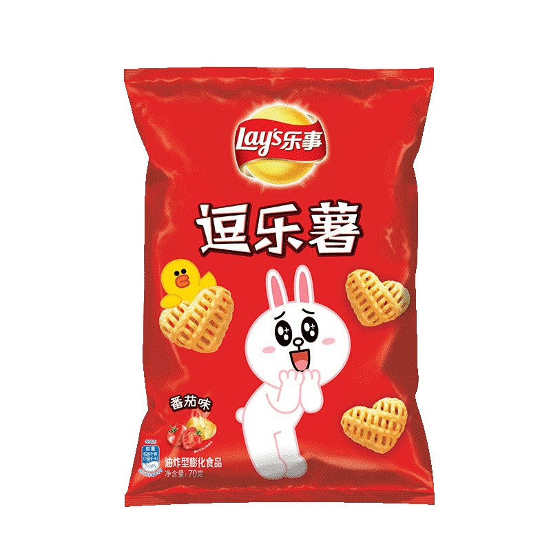 乐事(LAY'S) 薯条 逗乐薯 番茄味70g袋装(休闲零食)