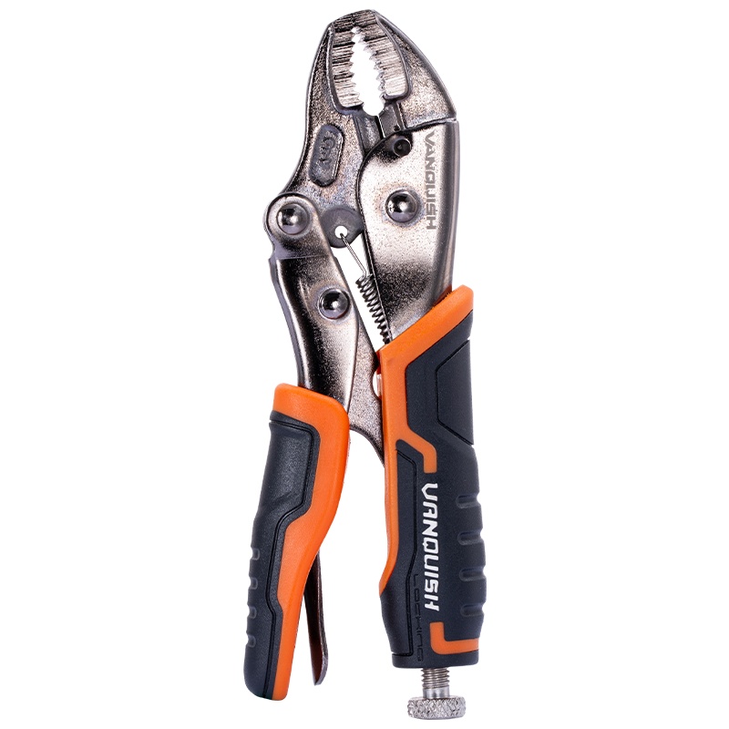 万创(VANQUISH)大力钳子阀门钳管道钳固定钳5英寸圆头带刃夹持钳活动扳手