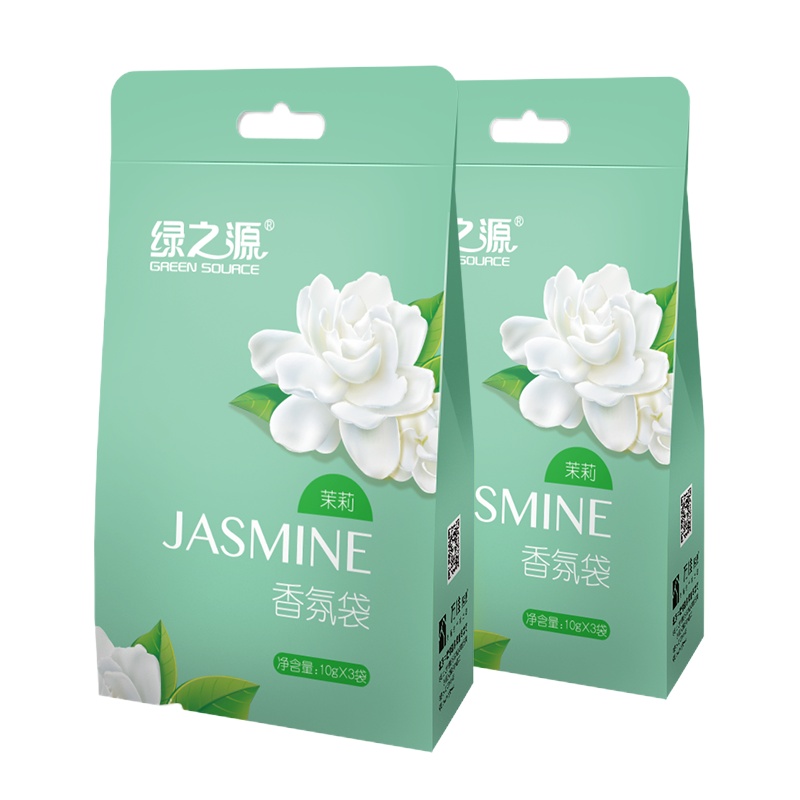 绿之源 (10g*6袋)茉莉香氛袋衣柜卧室芳香剂室内精油香袋除味香包空气清新剂芳香剂Z-0182