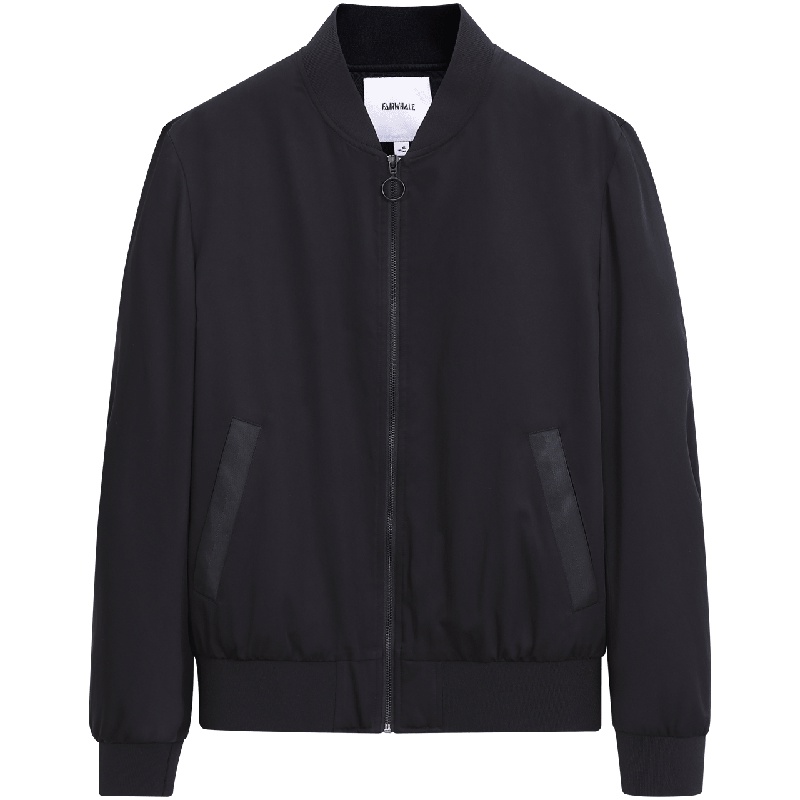 马克华菲男装秋冬季新款帅气棒球领夹克男式棉衣