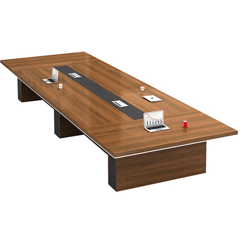 慧采云 办公家具会议桌长桌培训桌油漆实木贴皮洽谈桌会客接待桌办公桌3.5m