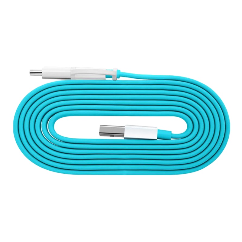 华为荣耀多彩数据线 Type-C二合一连接线mate40 p30 荣耀V30 Nova7 通用充电线数据线 蓝色