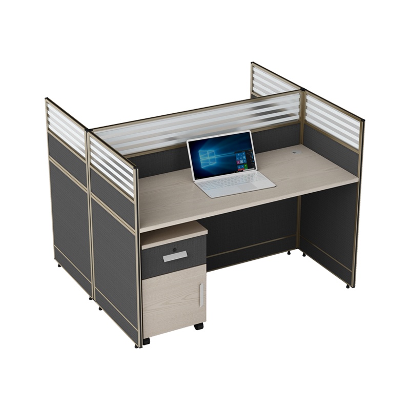 匡大 简约现代板式屏风办公桌1.4米两人位职员桌KD-16L2045