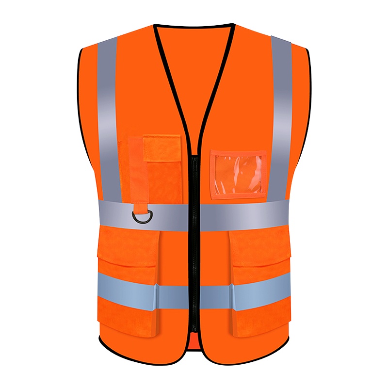 反光背心橘红反光衣安全作业夜晚骑行服交通指挥服工地马甲施工背心反光工作服